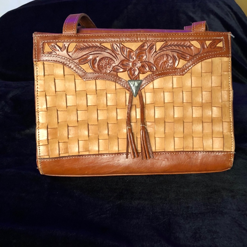 American West tote leather purse